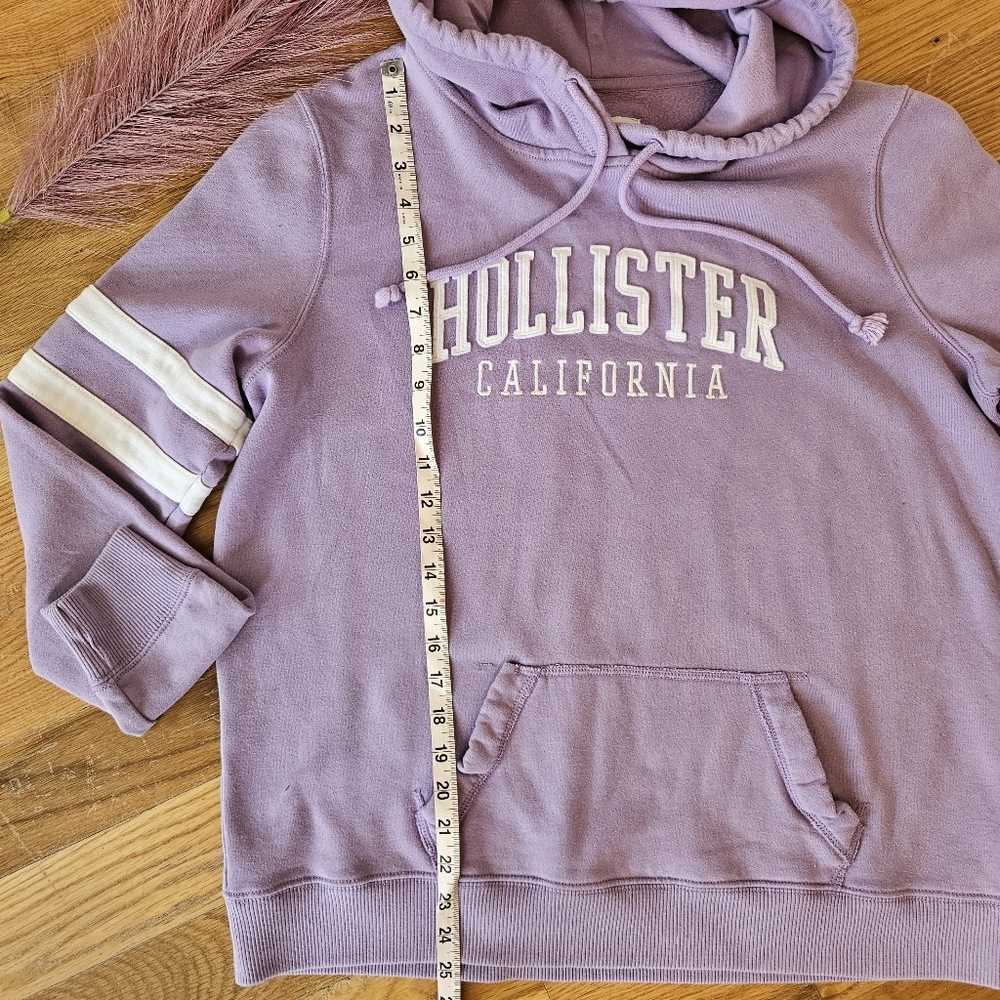 Hollister Lavender Hoodie with White Accents Size XL - Picture 4 of 5